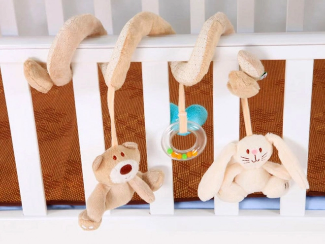 Plush Crib and Stroller Spiral with Toys