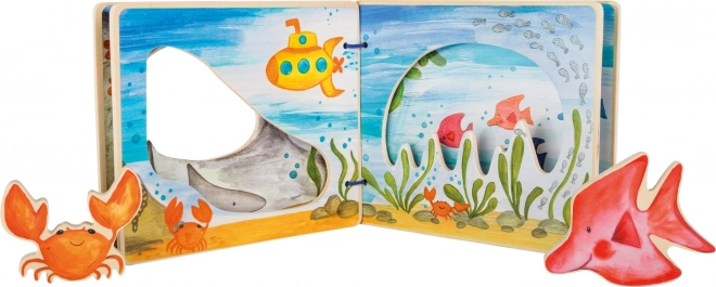 Underwater World Interactive Wooden Book