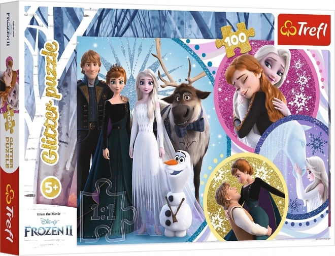 Glitzerndes Puzzle Die Eiskönigin 2: Im Licht der Liebe