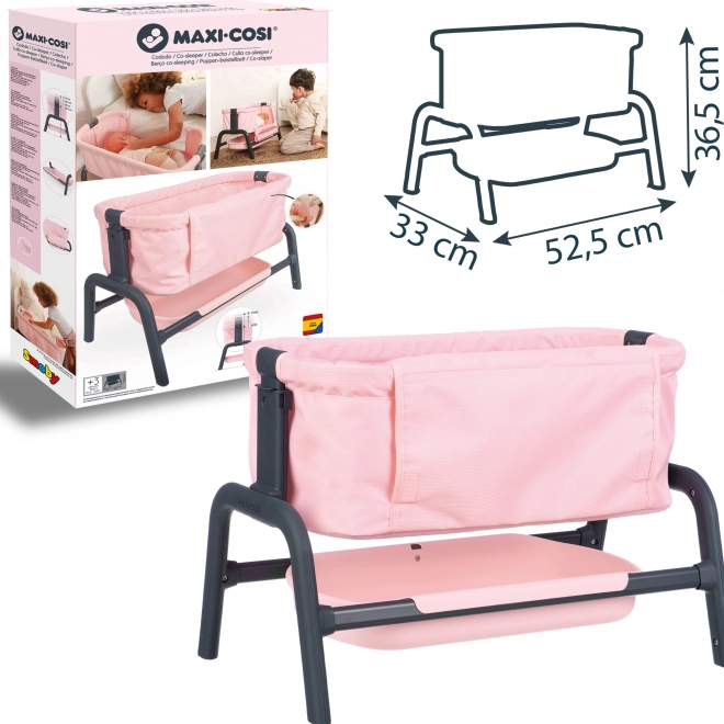 Smoby Maxi-Cosi Quinny doll crib 38 cm with storage space and adjustable height