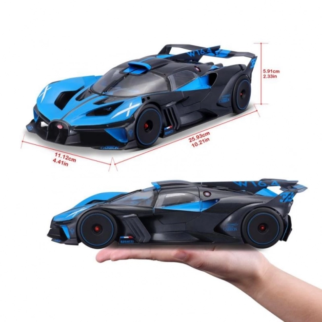 Bburago Bugatti Bolide Blue/Black Scale Model