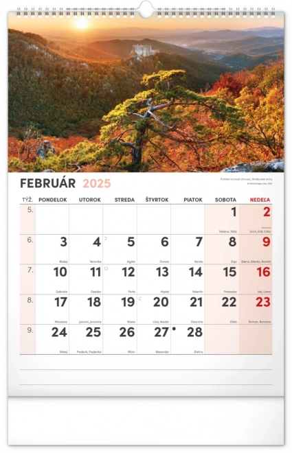 Wall Calendar Charming Corners of Slovakia 2025