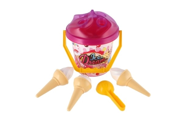 Sand Play Set with Bucket and Ice Cream Molds