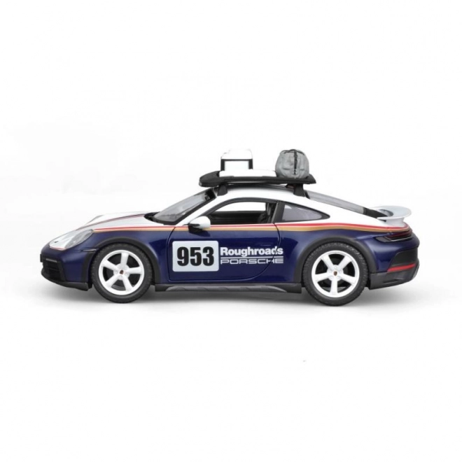 Bburago Porsche 911 Dakar Blue Model Car