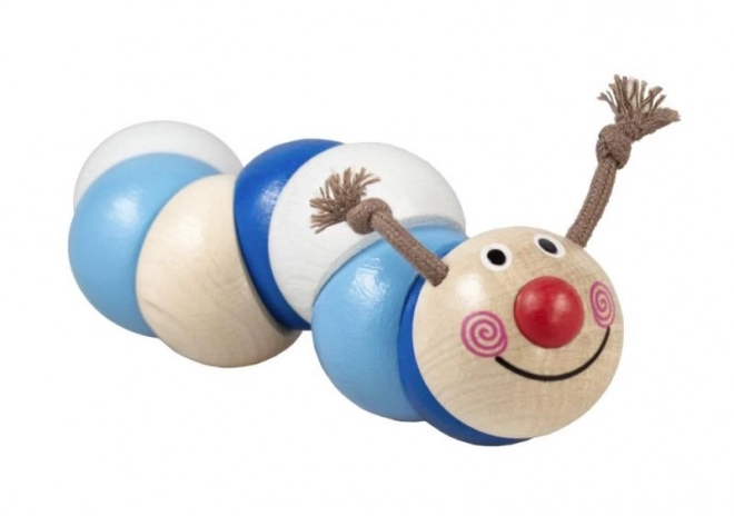 Colorful Wooden Bead Caterpillar Toy