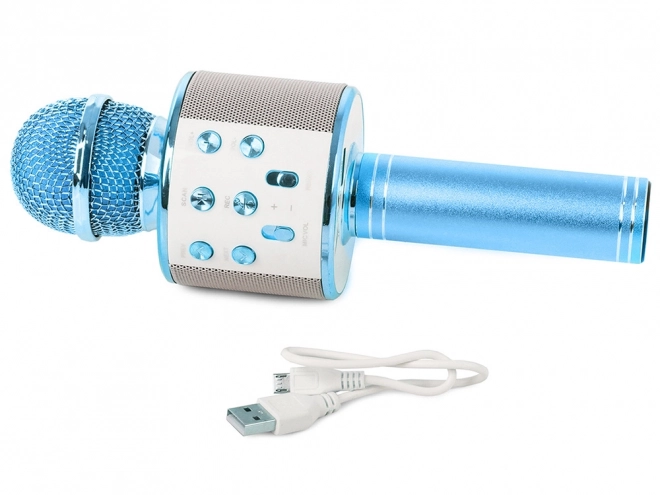 Wireless Karaoke Microphone Speaker – blue