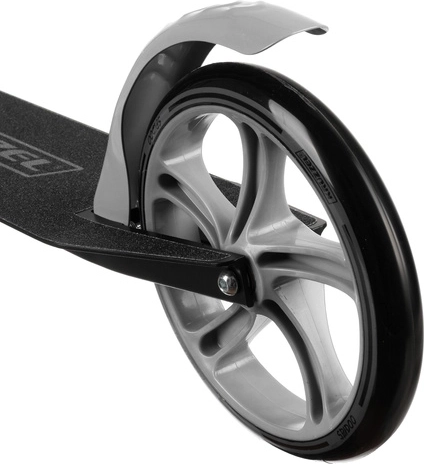 Folding city scooter for kids with large wheels (200 mm) – gray