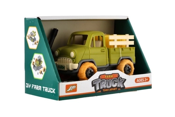 Screwable Plastic Truck Toy with Screwdriver