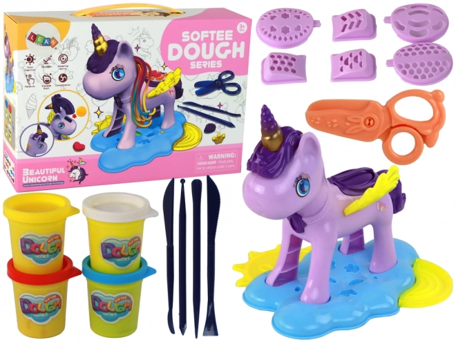 Unicorn Play Dough Hair Salon Set