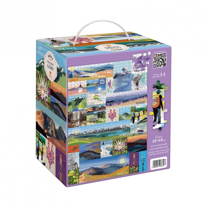 Puzzle Puzzlove Poľské hory 1000 dielikov