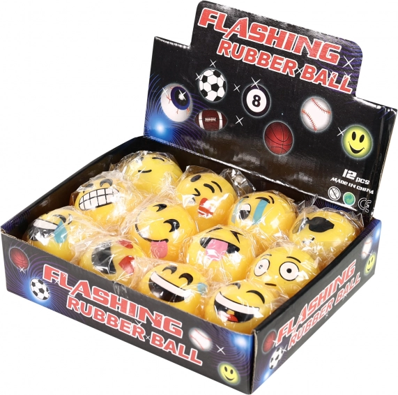 Glowing Rubber Bouncy Ball 5.2 cm