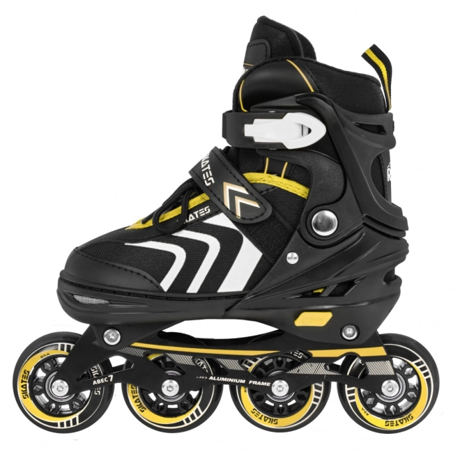 Set 4 in 1 Pattini Pattini a Rotelle Pattini da Ghiaccio per Bambini Taglia 39-43 Blu – Gialla