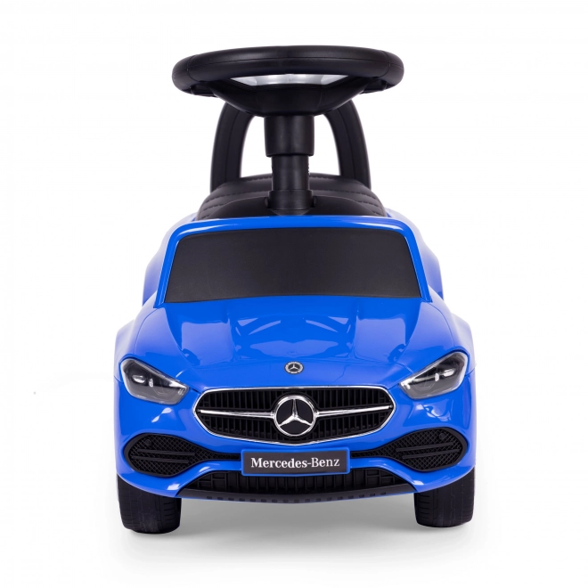 Mercedes C-Class Ride-On Car with Interactive Steering Wheel in Blue