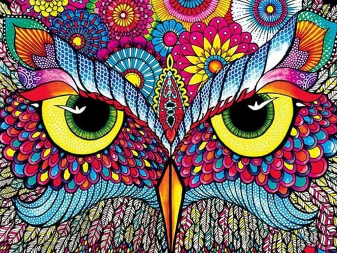 Diamond Mosaic Owl Eyes