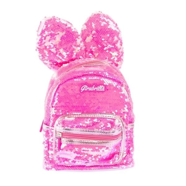 Girabrilla Sparkling Pink Bunny Backpack