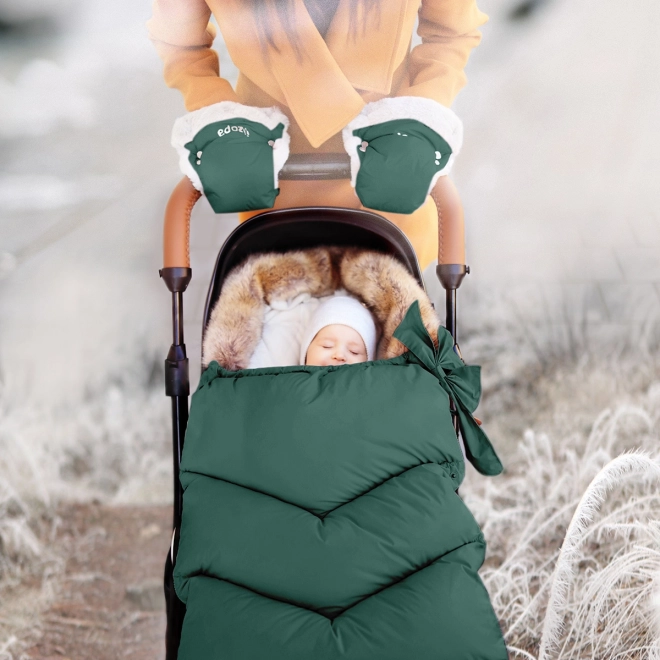 Winter Sleeping Bag Fluffy in Lake Green