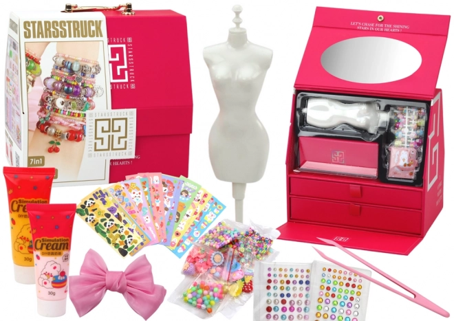 Creative Beauty Kit Trunk with Accessories for Girls