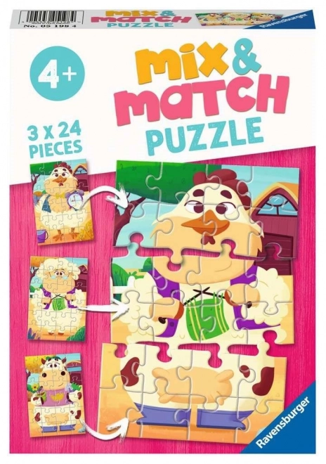 Ravensburger Puzzle Mix & Match: My Farm Friends