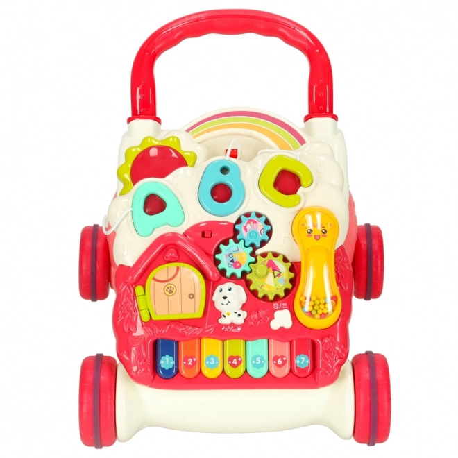 Interactive Baby Walker with Activity Table 4-in-1