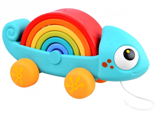 Rainbow Chameleon Montessori Puzzle