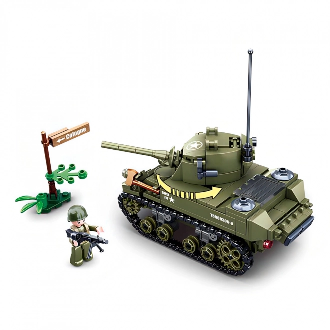 Sluban Army WW2 Allied Tank Set