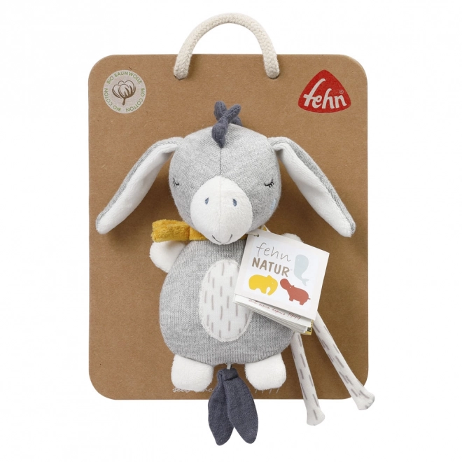 FehnNatur Plush Donkey Toy