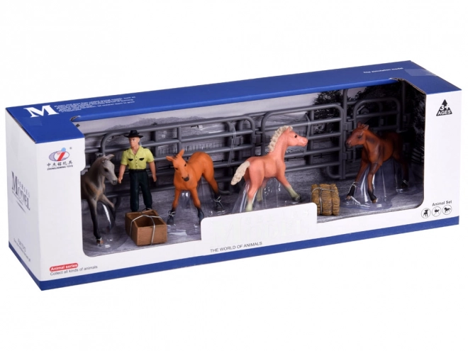 Horse Stable Figurine Set – A