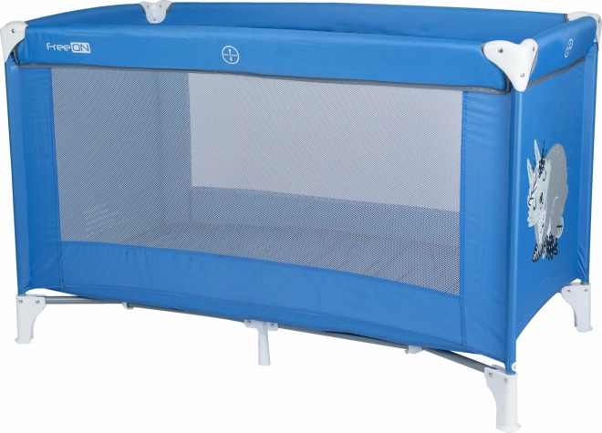 Travel Cot Love with Bunny - Blue