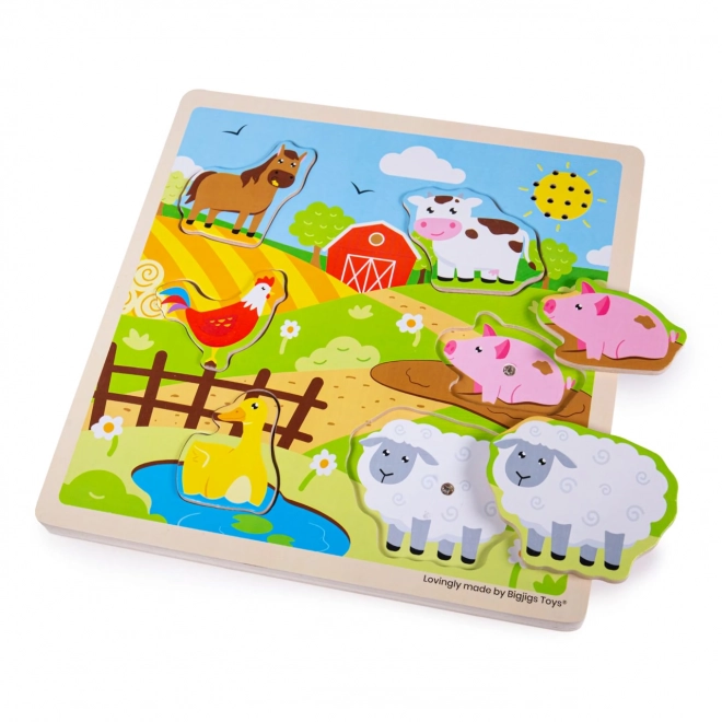 Sound Puzzle Farm by Bigjigs Toys