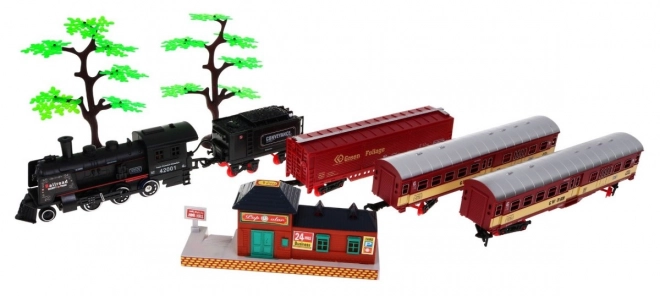 Train Set with Smoke and Sound 2 Loops