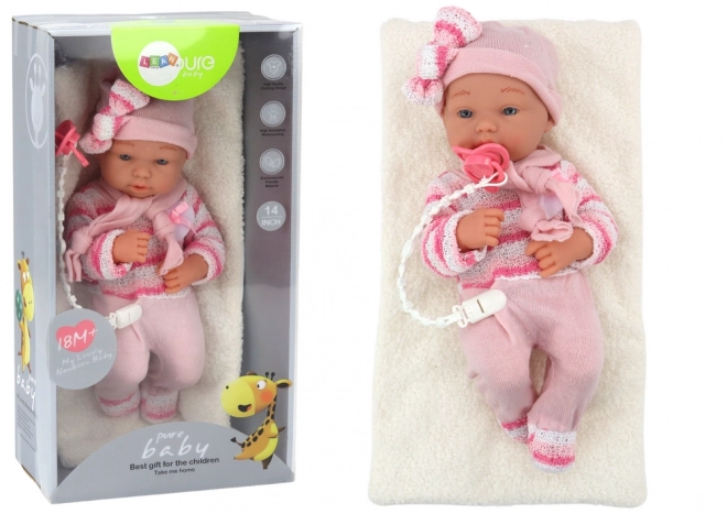 Baby Doll with Striped Sweater and Pink Accessories