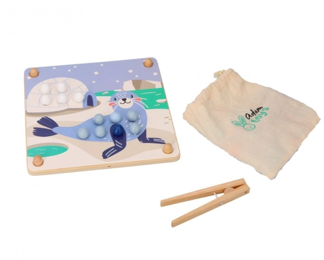 Catch and Arrange Arctic Animals Puzzle