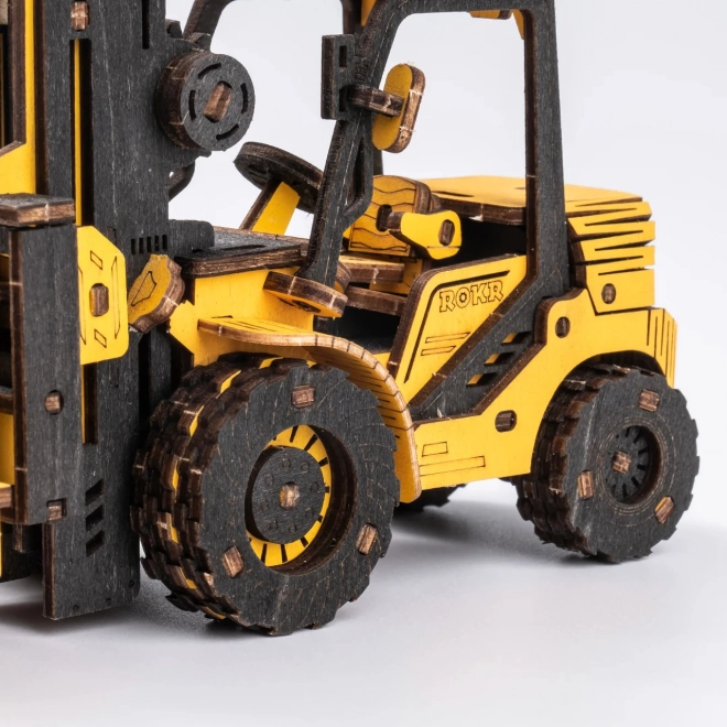 Wooden 3D Puzzle Forklift by RoboTime