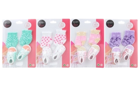 Doll Socks and Shoes Set