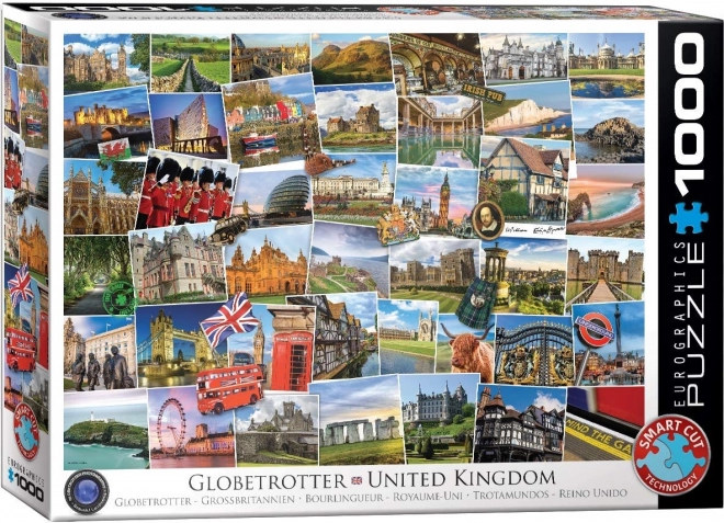 Eurographics Traveler Puzzle - Great Britain 1000 Pieces