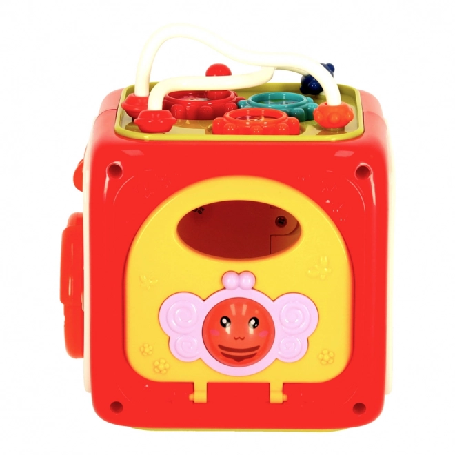 interactive educational cube piano 6-in-1 by Bibi-Inn pink