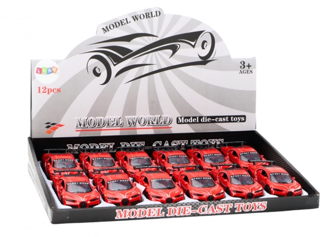 Red Friction-Driven Sport Car Scale 1:32