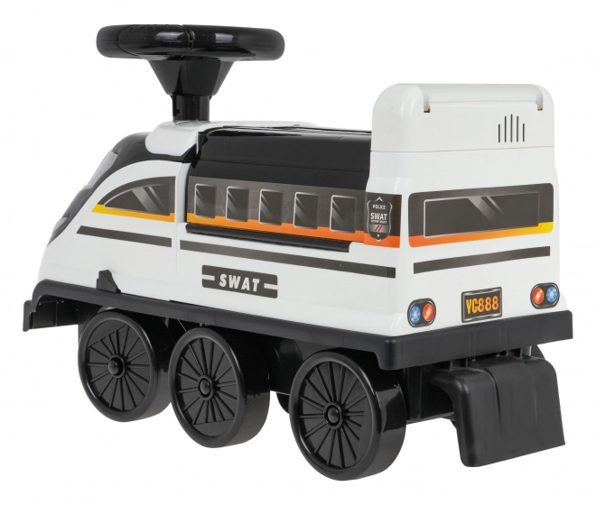 Interactive Ride-On Toy Police Train with Sound and Lights