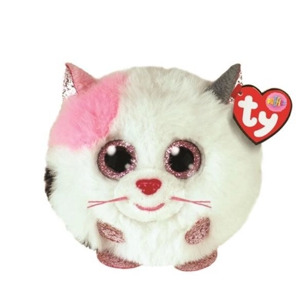 Beanie Balls - White Cat Plush Toy