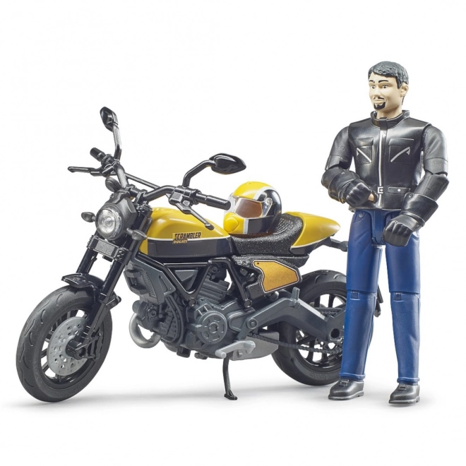 Bworld Ducati Scrambler Motorcycle with Rider