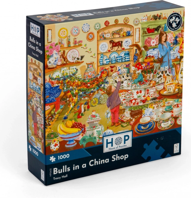 Puzzel Stieren in de porseleinwinkel 1000 stukjes