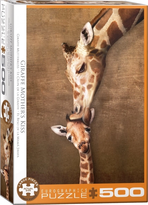 Eurographics Giraffe's Kiss XL Puzzle 500 Pieces