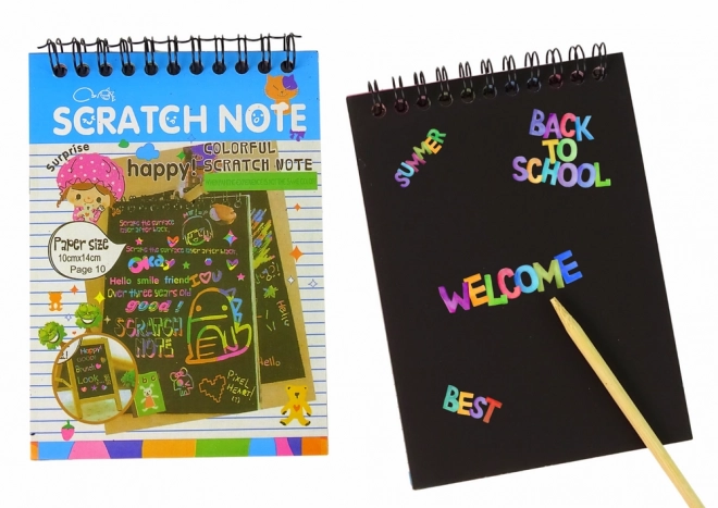 Scratch Note for Children Blue