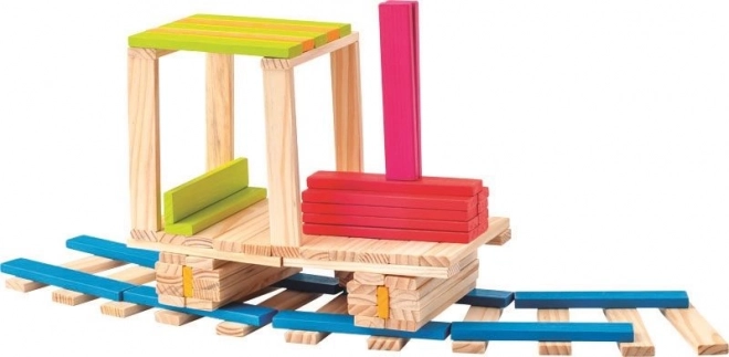 Wooden Building Planks Set