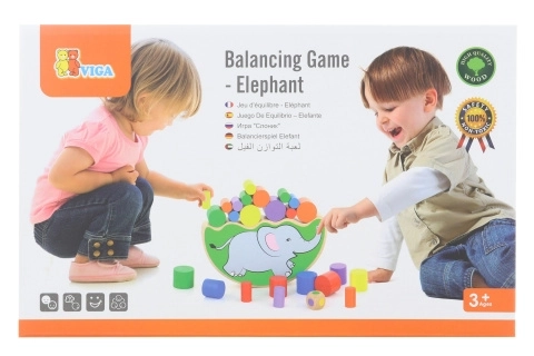 Wooden Elephant Balance Game