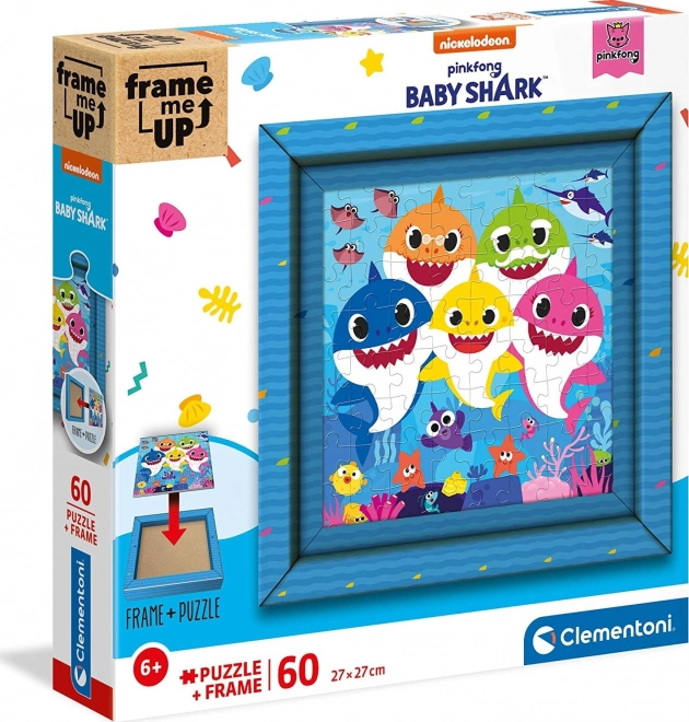 Puzzle Frame Me Up Baby Shark by Clementoni