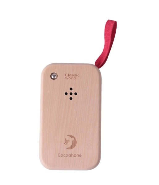 Wooden Toy Phone with Sound