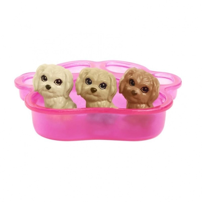 Barbie Newborn Puppies Playset