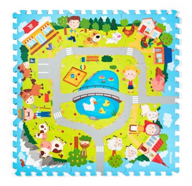 Playmat Foam Village Set