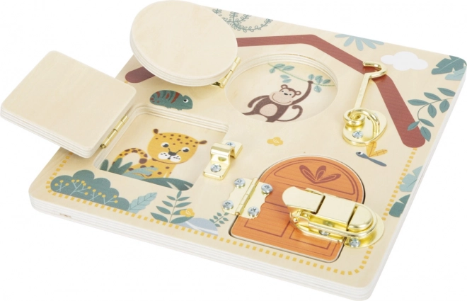 Safari Lock and Latch Activity Board